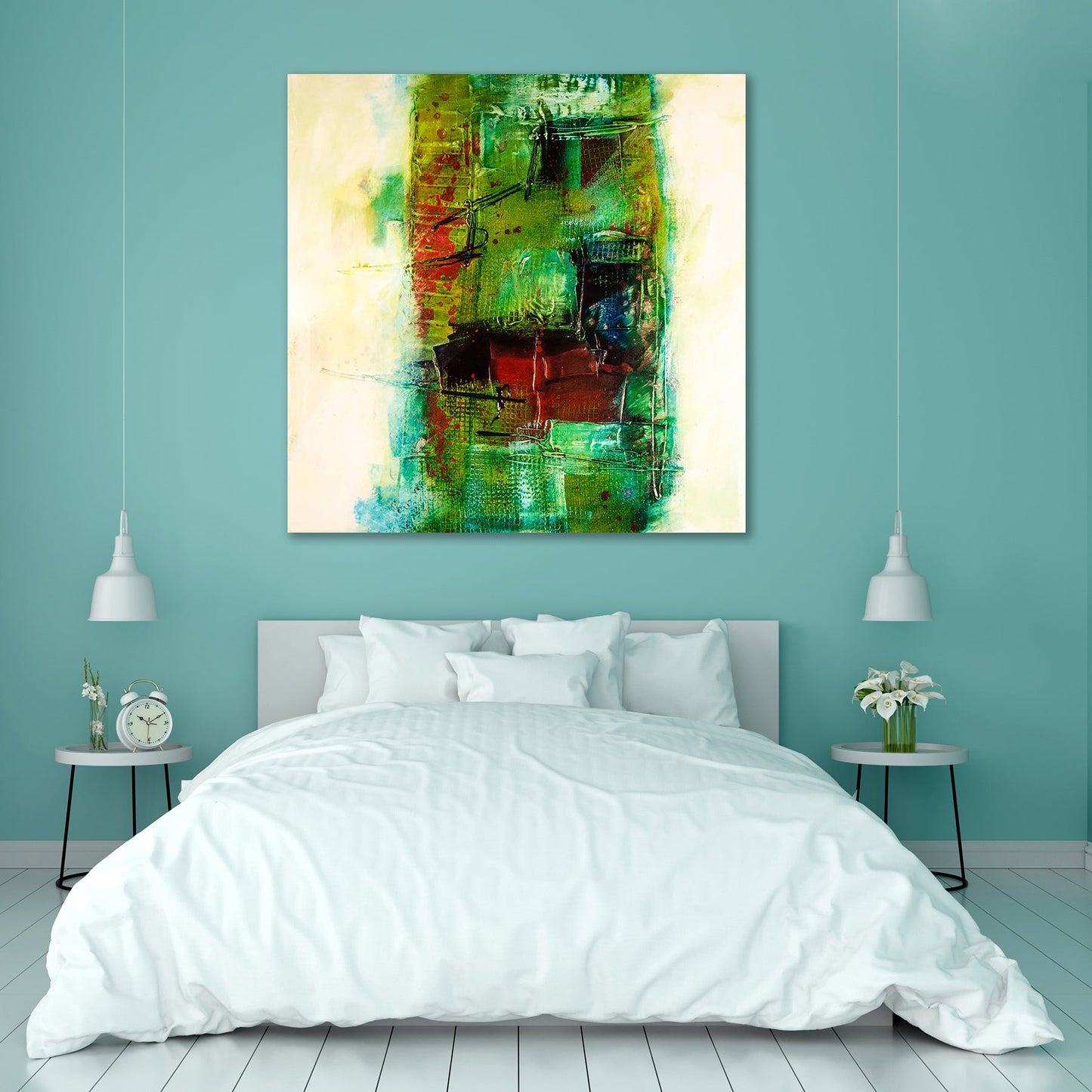 Modern Abstract D2 Peel & Stick Vinyl Wall Sticker