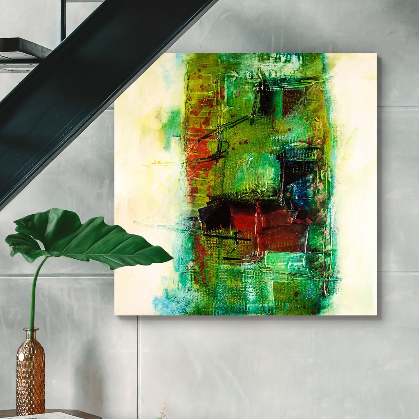 Modern Abstract D2 Peel & Stick Vinyl Wall Sticker