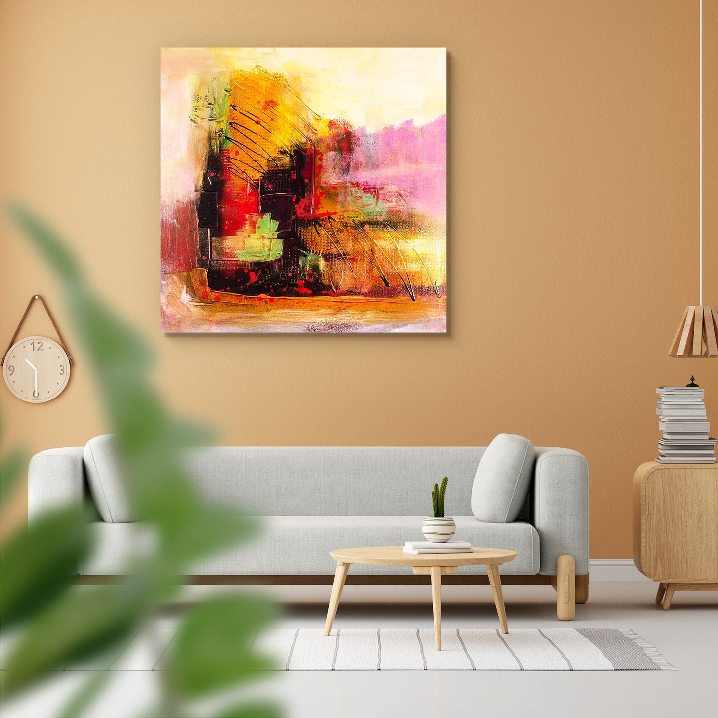 Modern Abstract D3 Peel & Stick Vinyl Wall Sticker