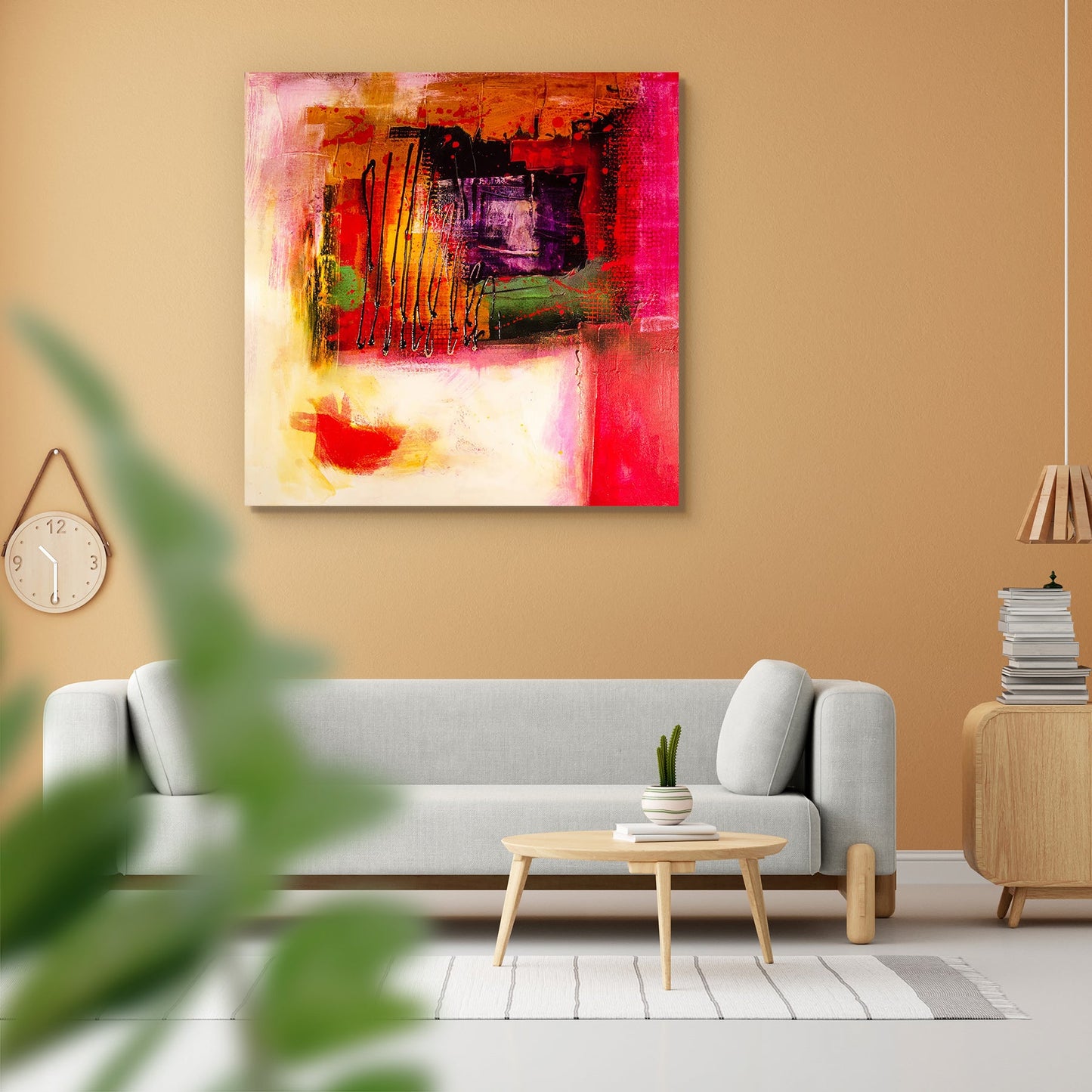 Modern Abstract D4 Peel & Stick Vinyl Wall Sticker