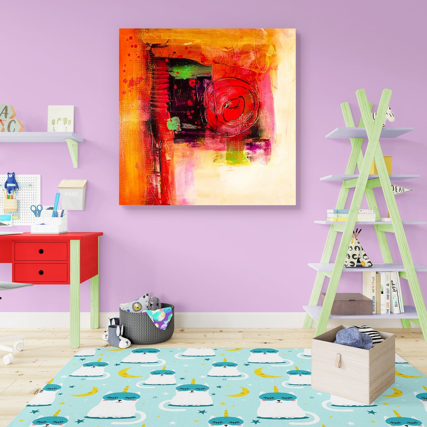 Modern Abstract D5 Peel & Stick Vinyl Wall Sticker