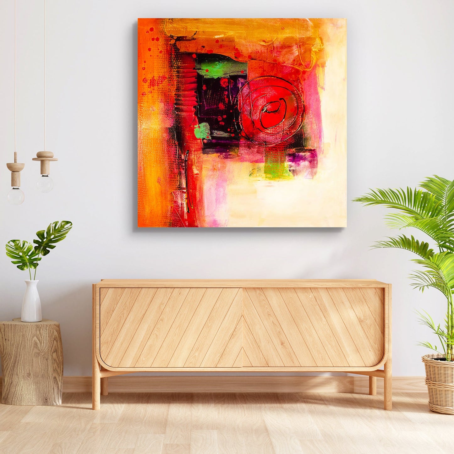 Modern Abstract D5 Peel & Stick Vinyl Wall Sticker