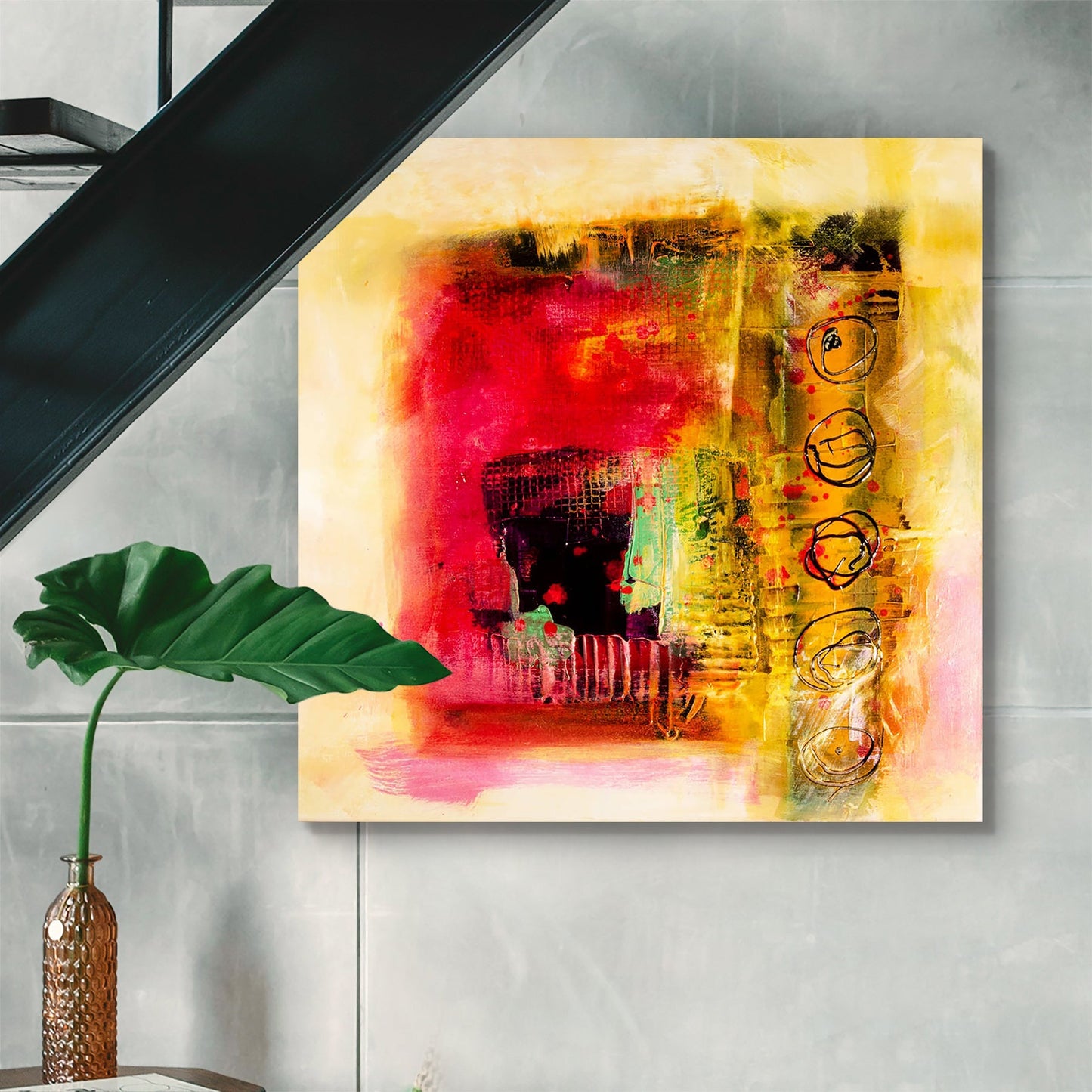 Modern Abstract D6 Peel & Stick Vinyl Wall Sticker