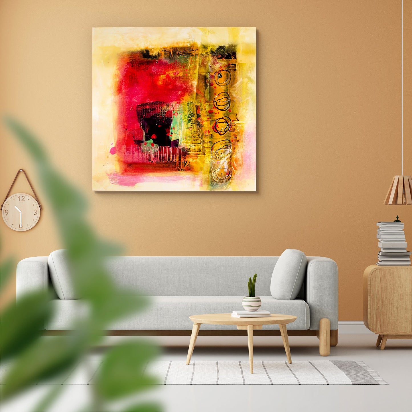 Modern Abstract D6 Peel & Stick Vinyl Wall Sticker