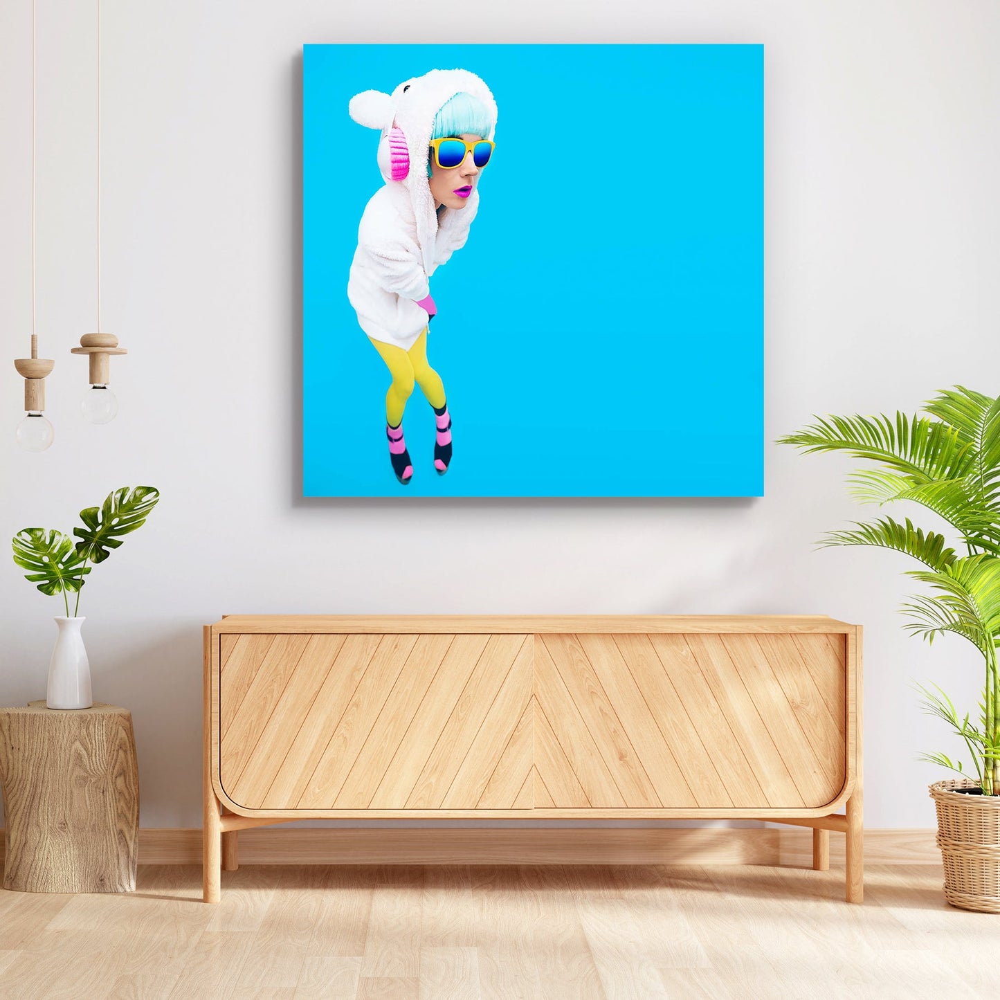 Teddy Bear Girl Peel & Stick Vinyl Wall Sticker