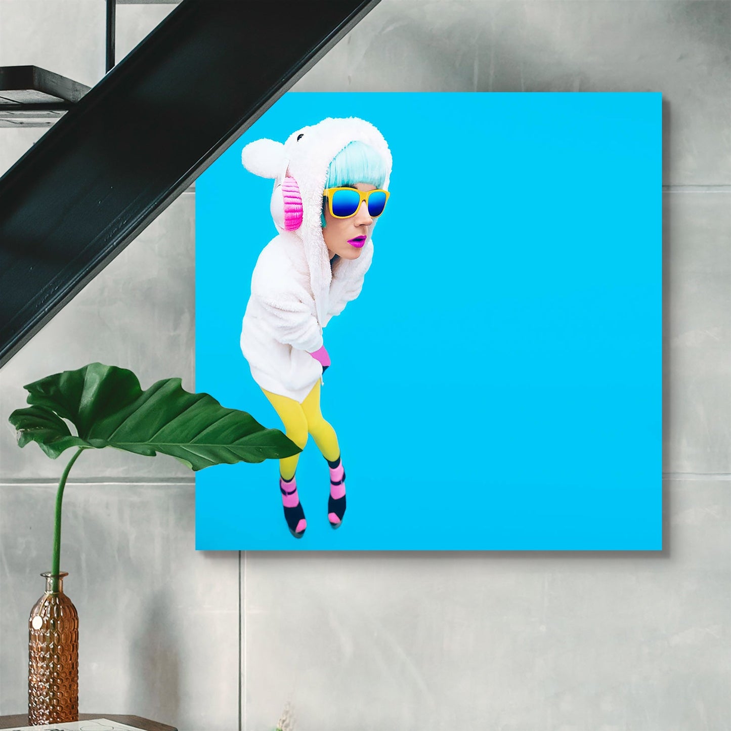 Teddy Bear Girl Peel & Stick Vinyl Wall Sticker