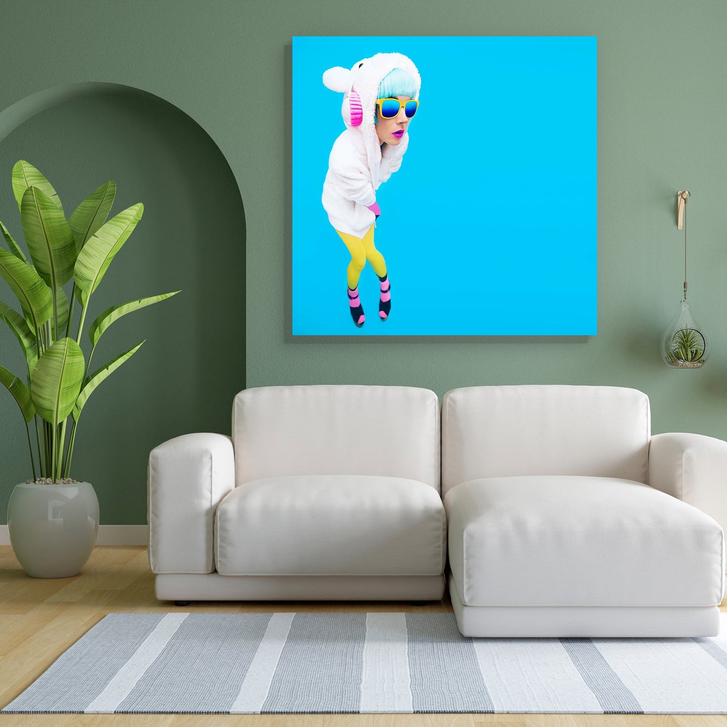 Teddy Bear Girl Peel & Stick Vinyl Wall Sticker