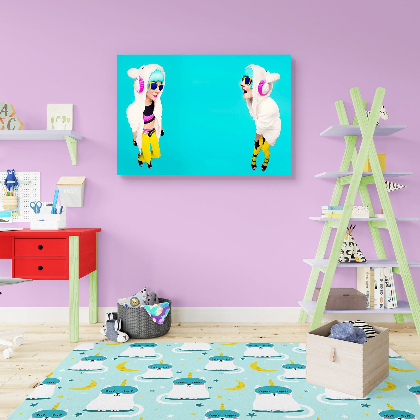Winter Party Peel & Stick Vinyl Wall Sticker