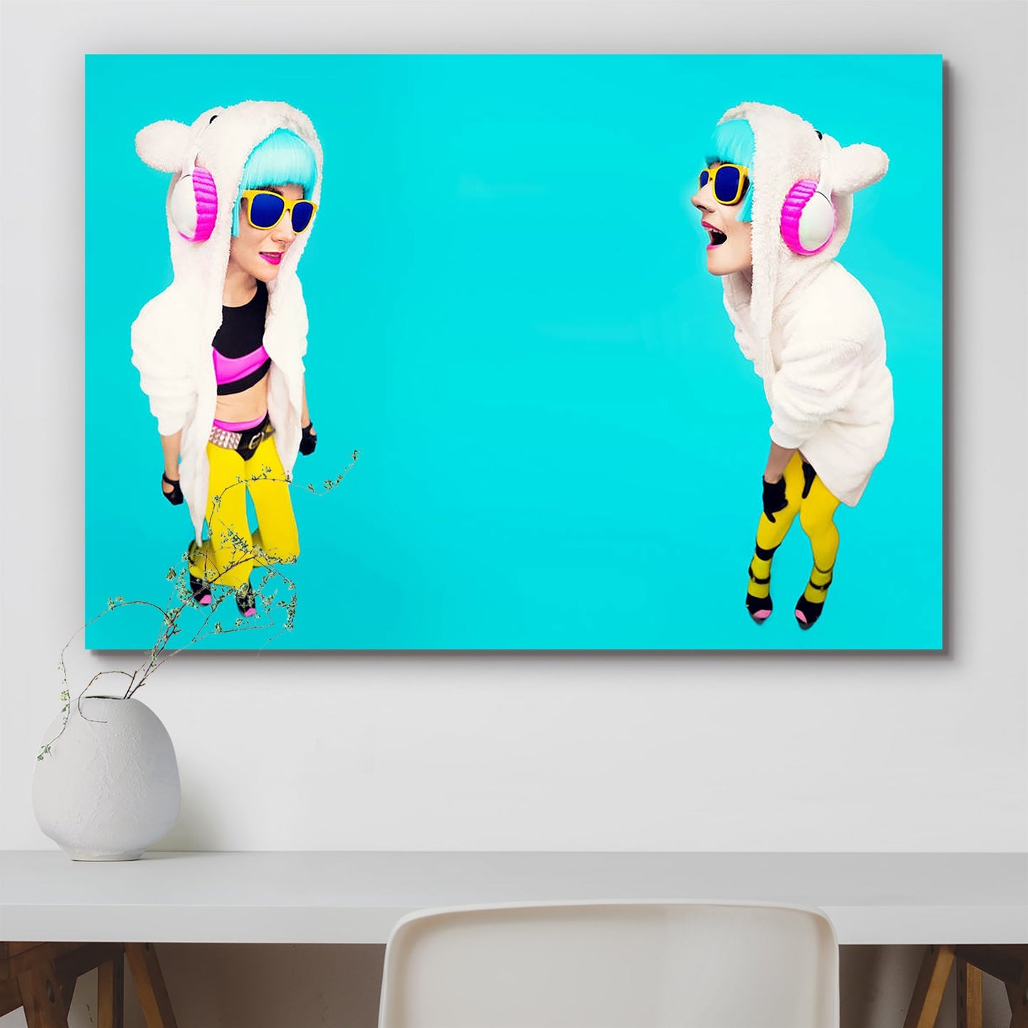 Winter Party Peel & Stick Vinyl Wall Sticker