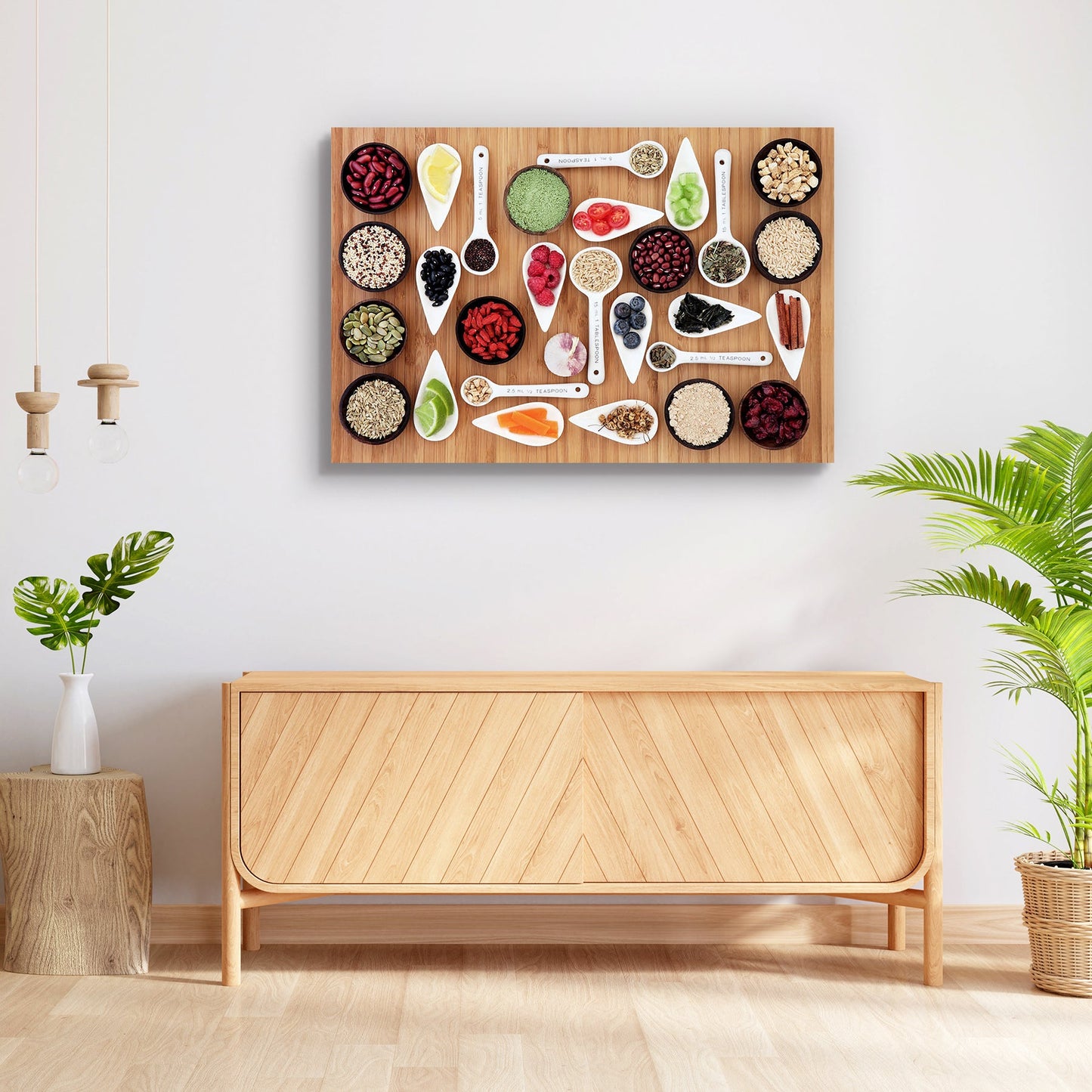 Large Food Selection Display D1 Peel & Stick Vinyl Wall Sticker