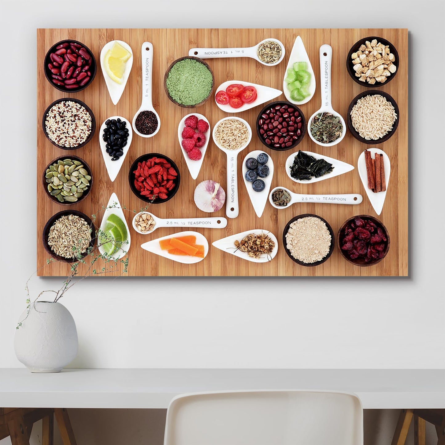 Large Food Selection Display D1 Peel & Stick Vinyl Wall Sticker