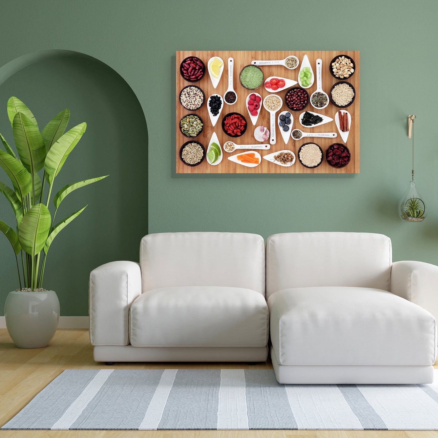 Large Food Selection Display D1 Peel & Stick Vinyl Wall Sticker