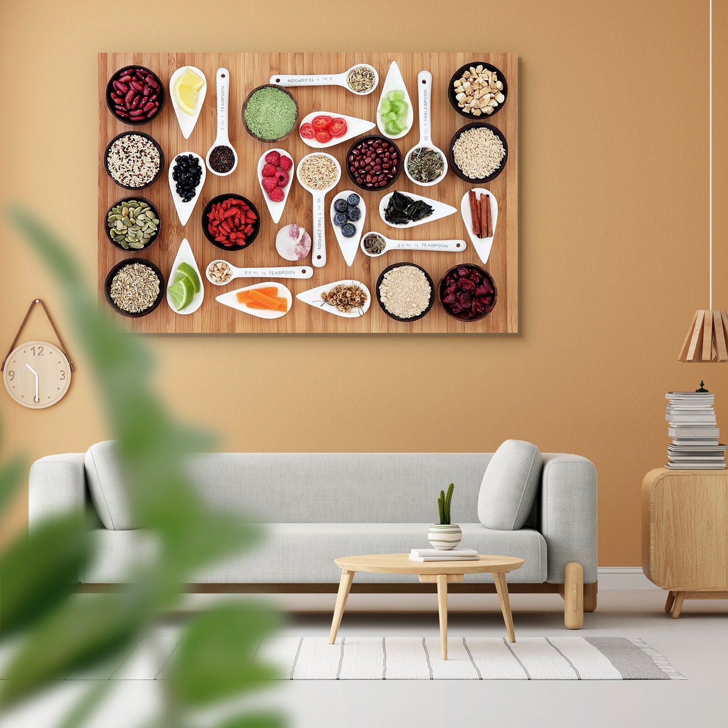 Large Food Selection Display D1 Peel & Stick Vinyl Wall Sticker