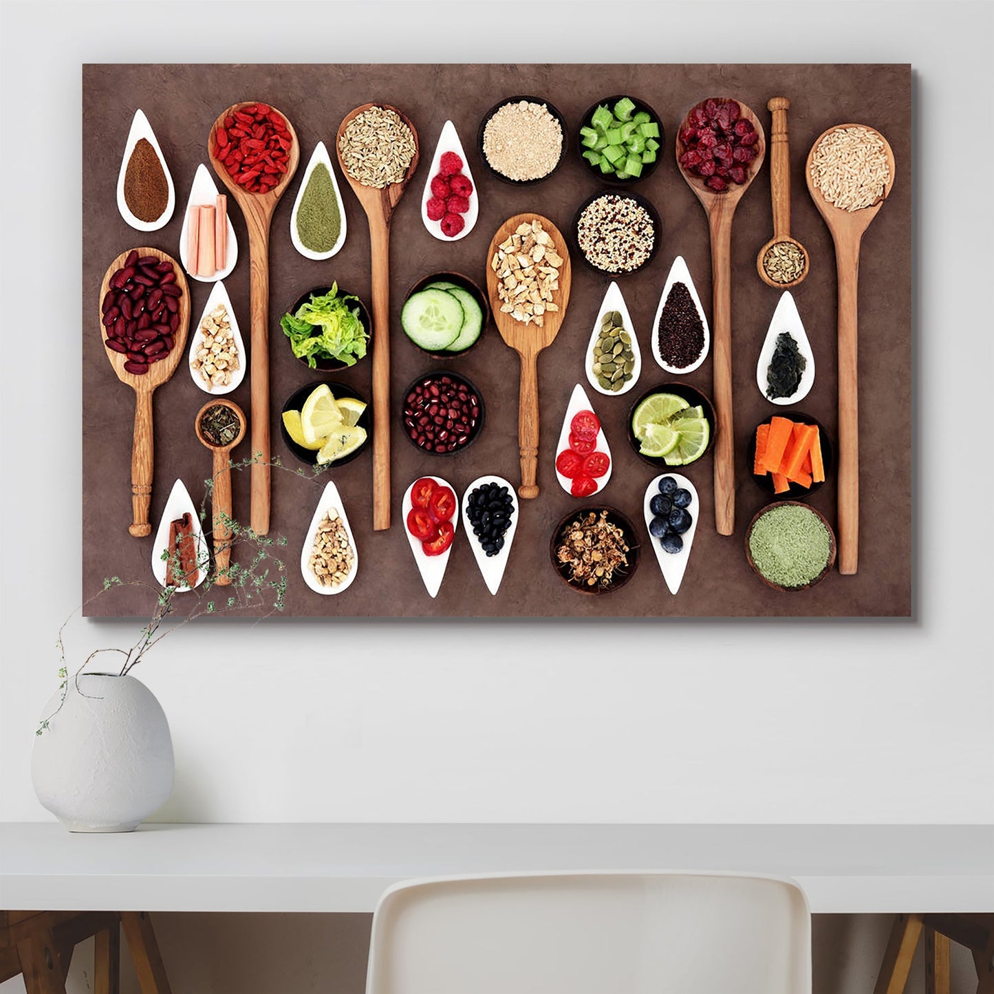 Large Food Selection Display D2 Peel & Stick Vinyl Wall Sticker