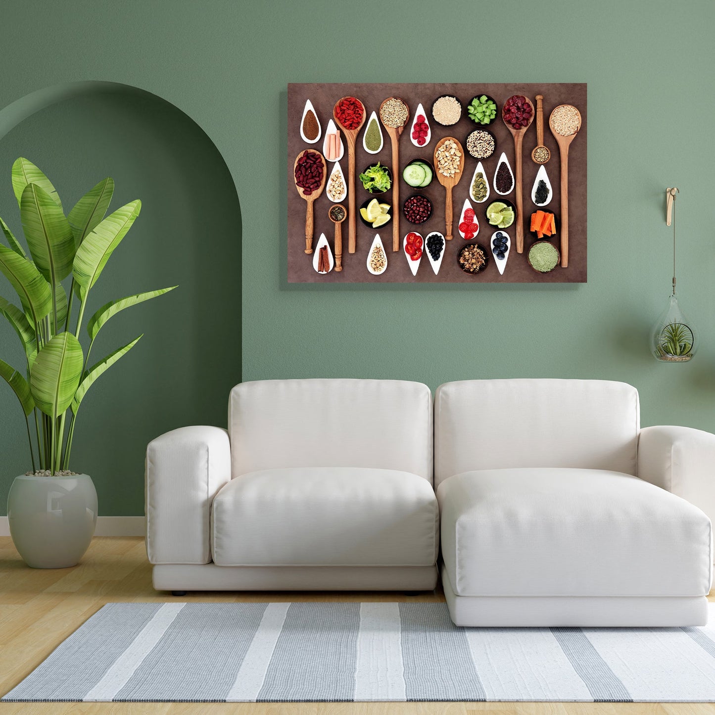 Large Food Selection Display D2 Peel & Stick Vinyl Wall Sticker