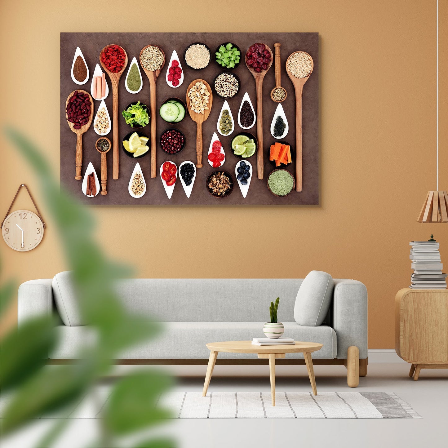 Large Food Selection Display D2 Peel & Stick Vinyl Wall Sticker