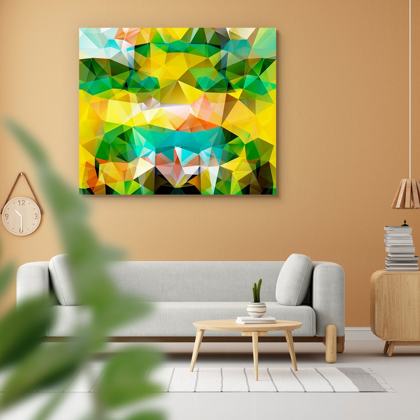 Triangle Geometric Mosaic D1 Peel & Stick Vinyl Wall Sticker