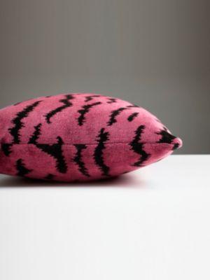 Scalamandre Tigre 14 X 22 - Reds & Black Decorative Pillow