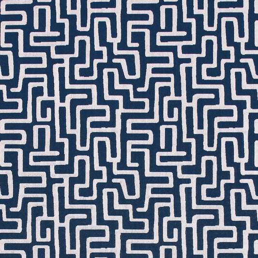 Thibaut Terrace Lane Navy Fabric