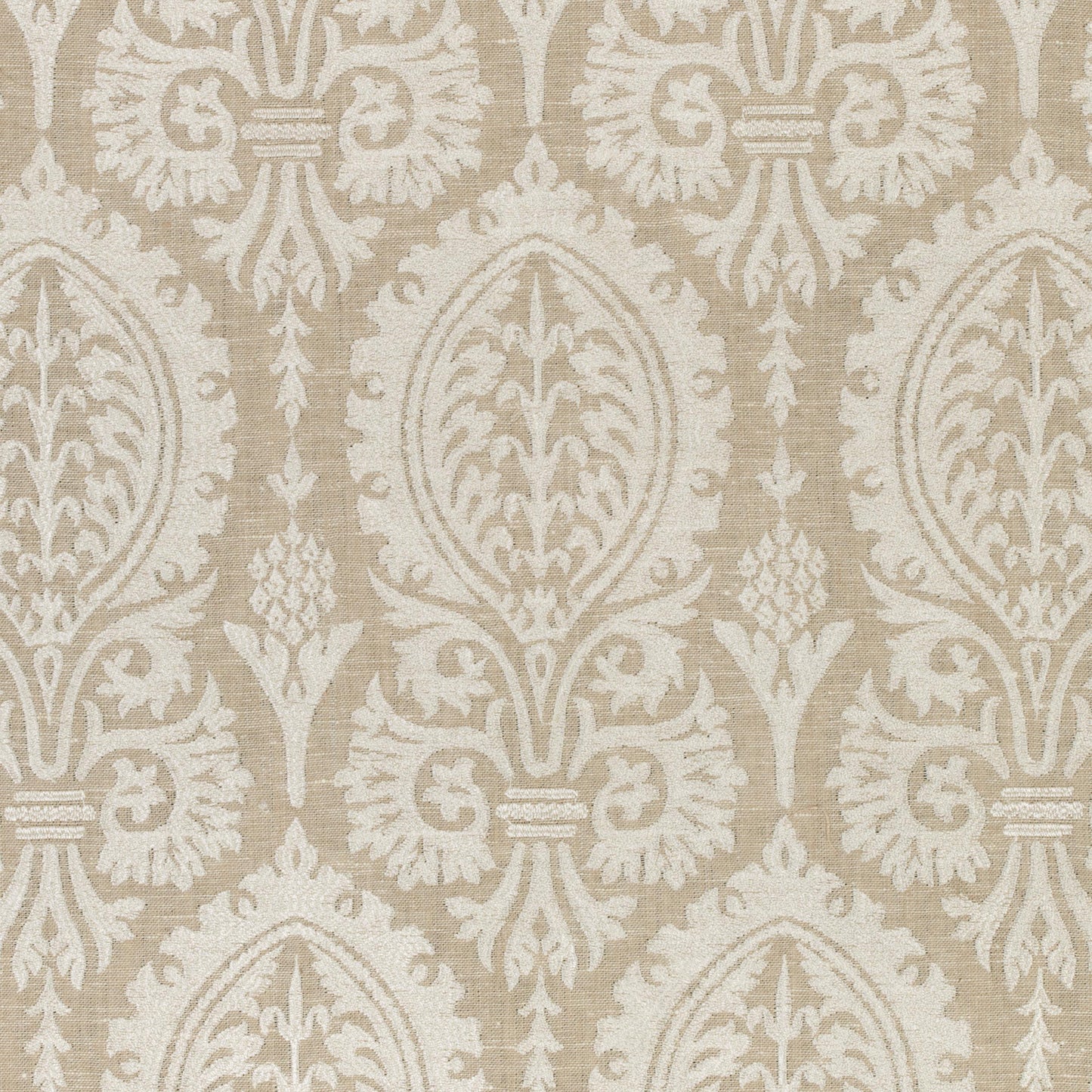 Thibaut Sir Thomas Embroidery Flax Fabric