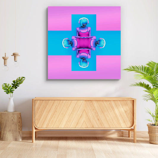 Crazy Girl DJ 
Stylish Colors Modern Music Peel & Stick Vinyl Wall Sticker