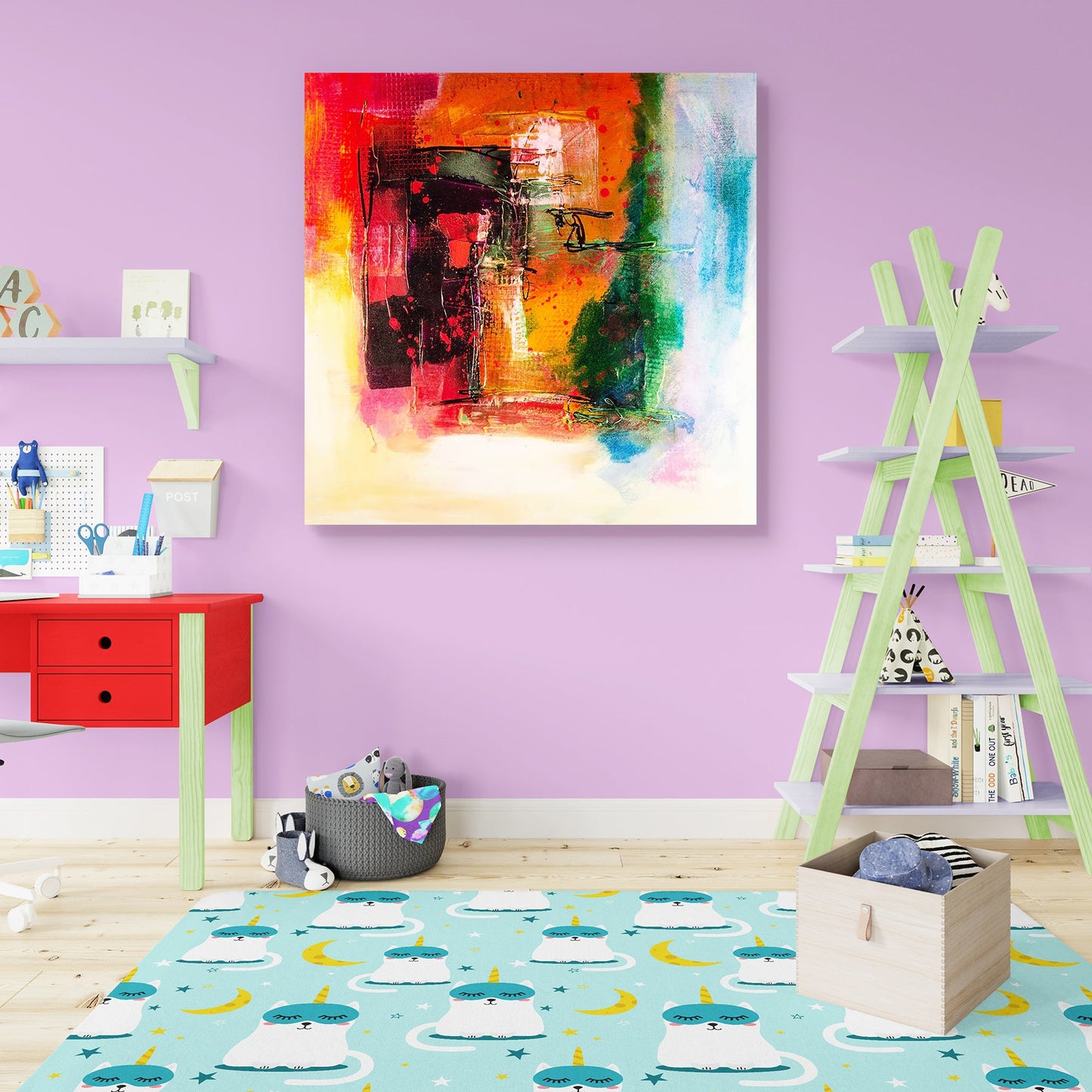 Modern Art D1 Peel & Stick Vinyl Wall Sticker