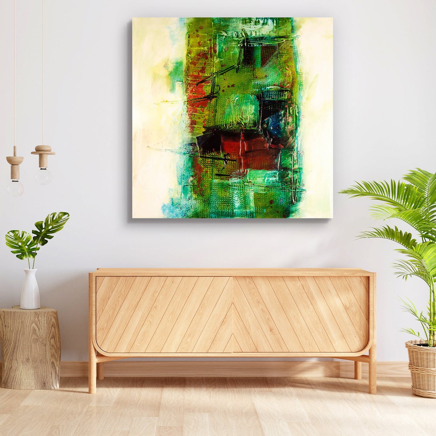 Modern Abstract D2 Peel & Stick Vinyl Wall Sticker