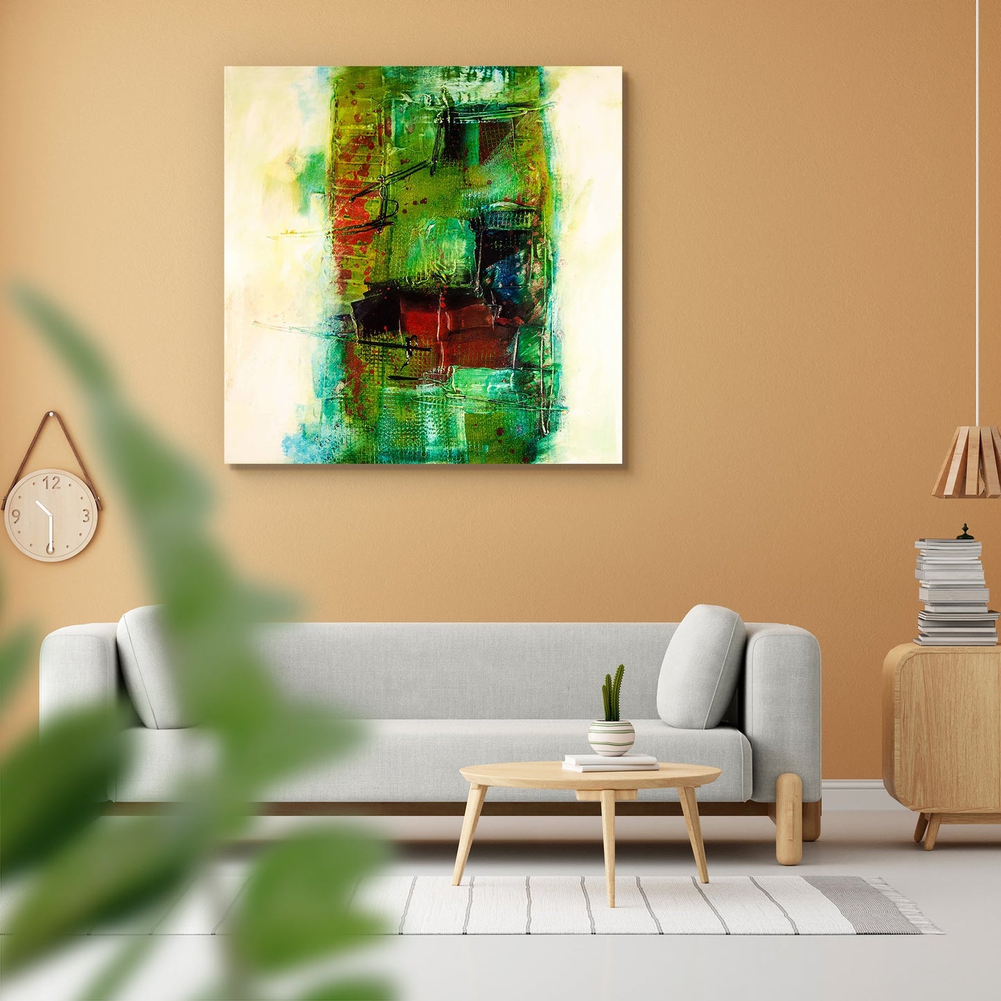 Modern Abstract D2 Peel & Stick Vinyl Wall Sticker