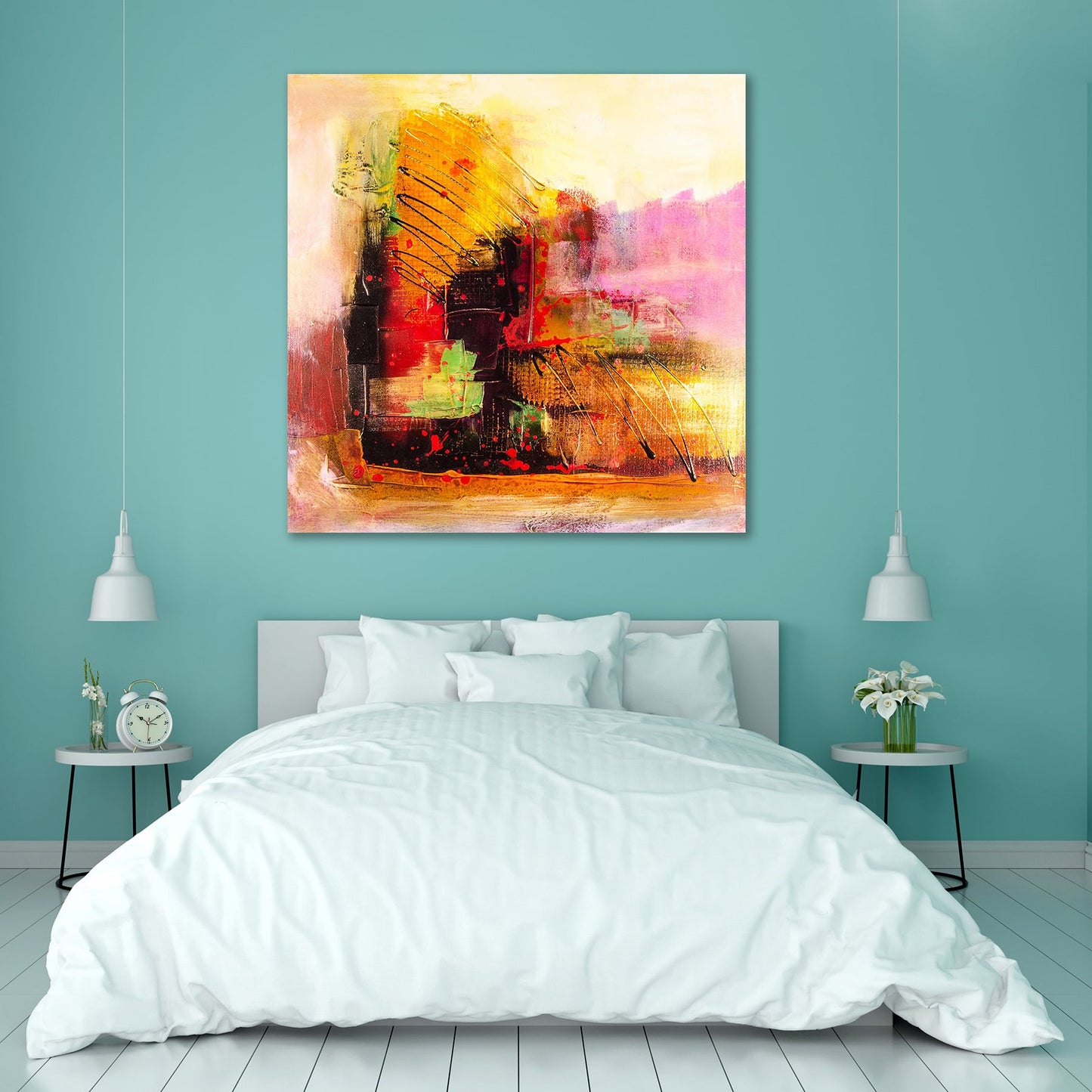 Modern Abstract D3 Peel & Stick Vinyl Wall Sticker