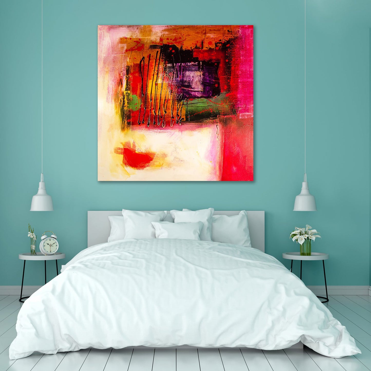 Modern Abstract D4 Peel & Stick Vinyl Wall Sticker