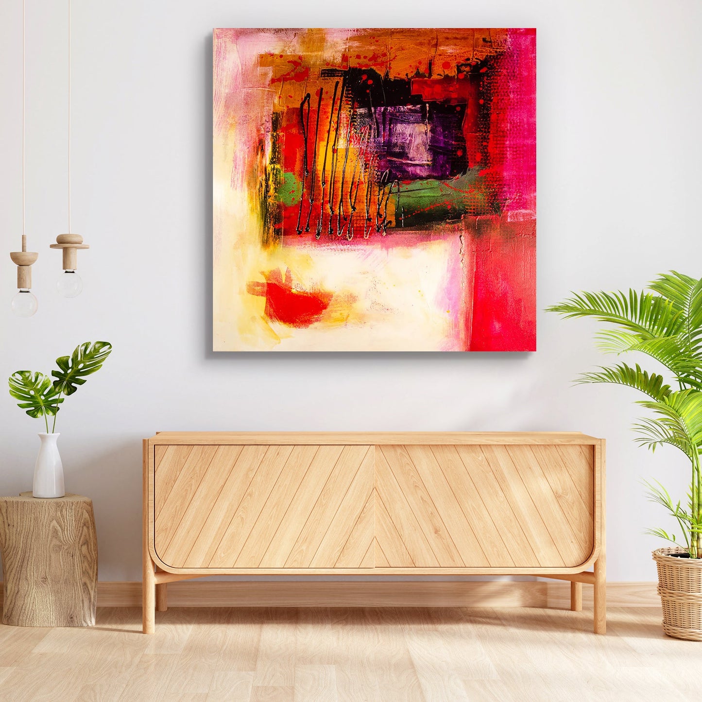 Modern Abstract D4 Peel & Stick Vinyl Wall Sticker