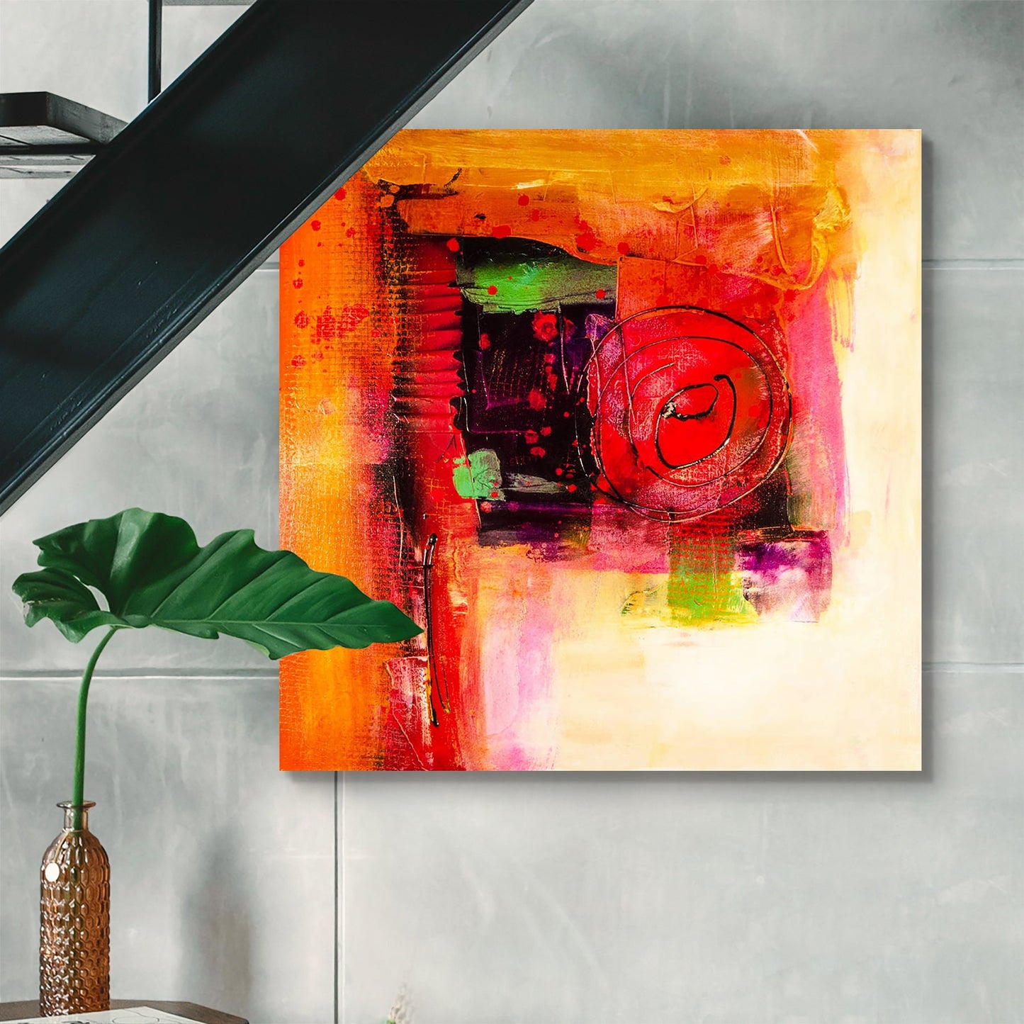 Modern Abstract D5 Peel & Stick Vinyl Wall Sticker