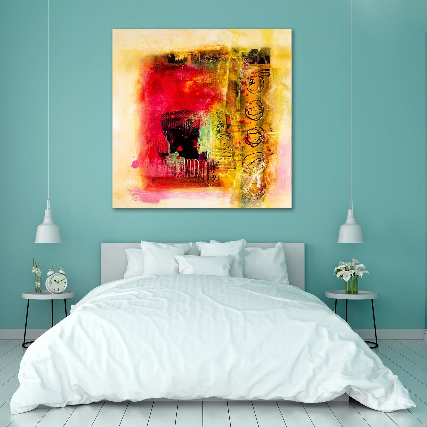 Modern Abstract D6 Peel & Stick Vinyl Wall Sticker