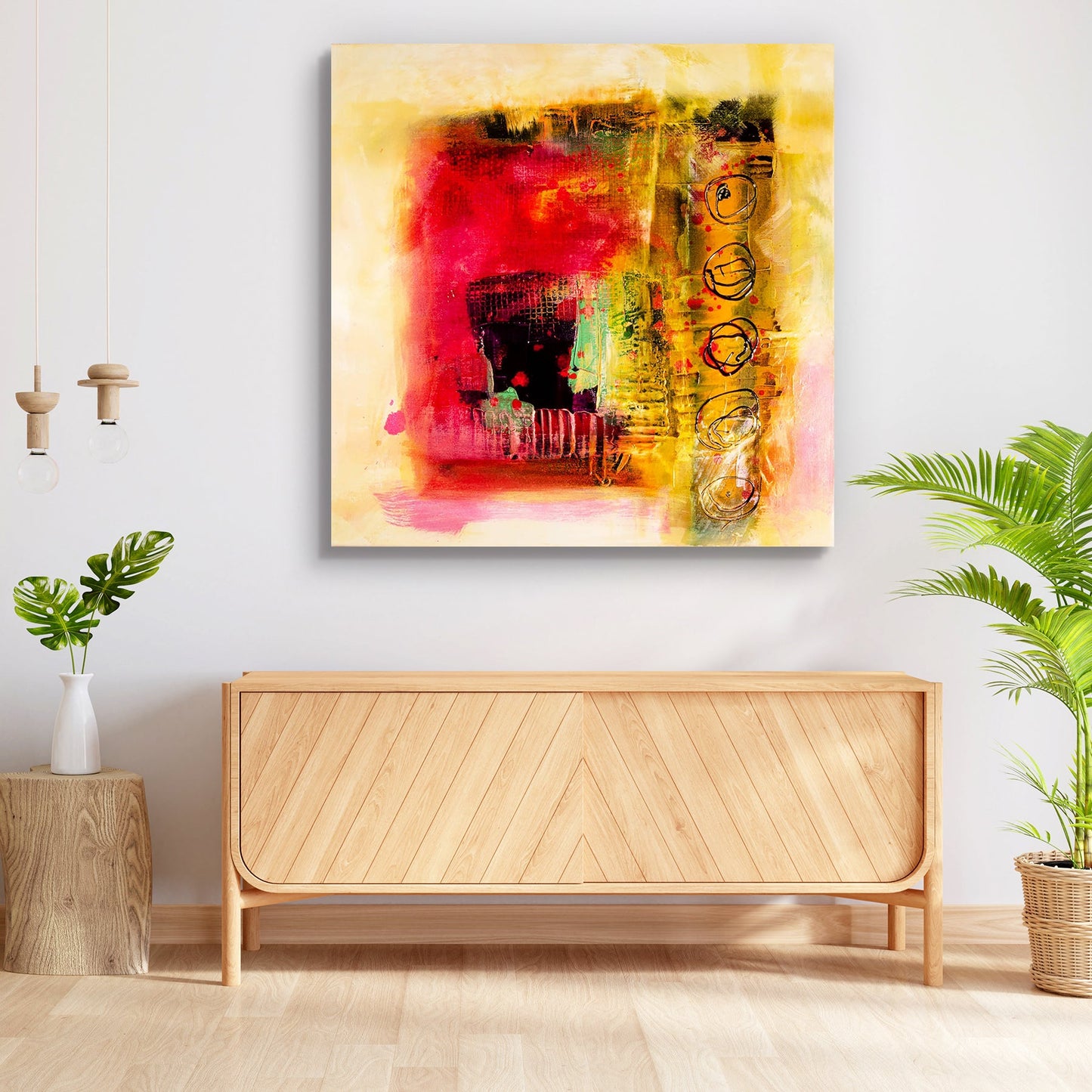 Modern Abstract D6 Peel & Stick Vinyl Wall Sticker