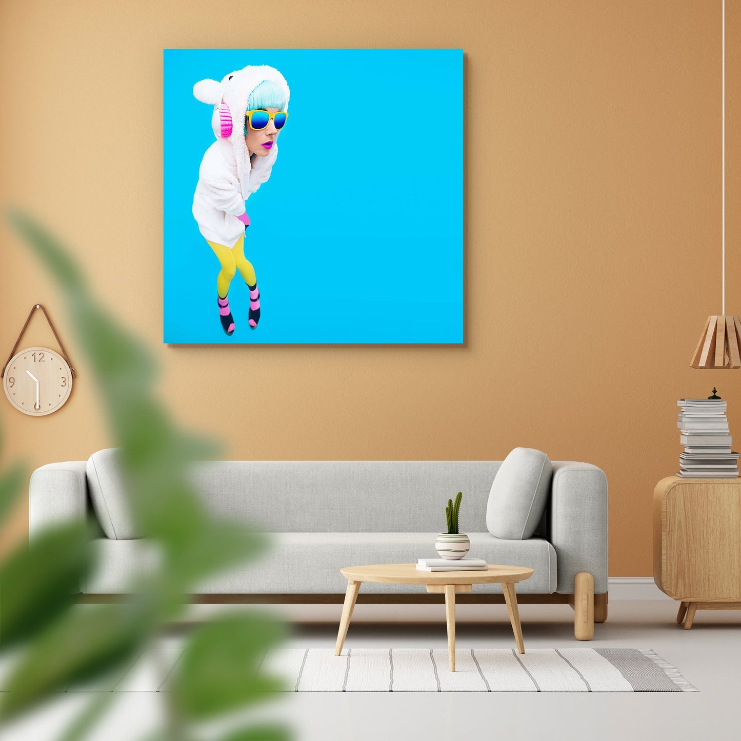 Teddy Bear Girl Peel & Stick Vinyl Wall Sticker