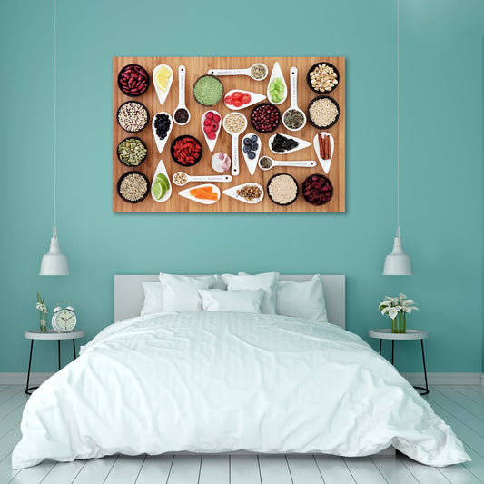 Large Food Selection Display D1 Peel & Stick Vinyl Wall Sticker