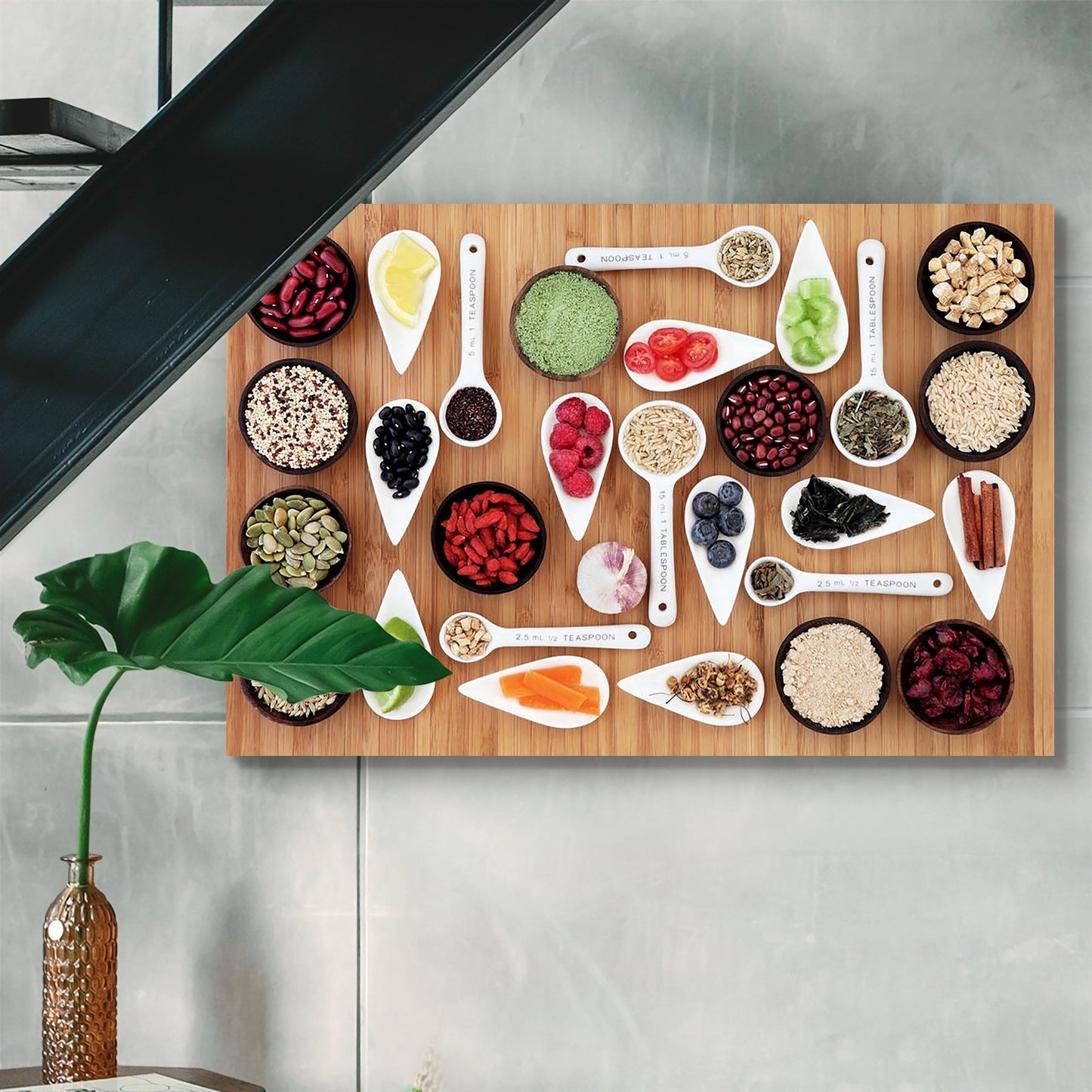 Large Food Selection Display D1 Peel & Stick Vinyl Wall Sticker