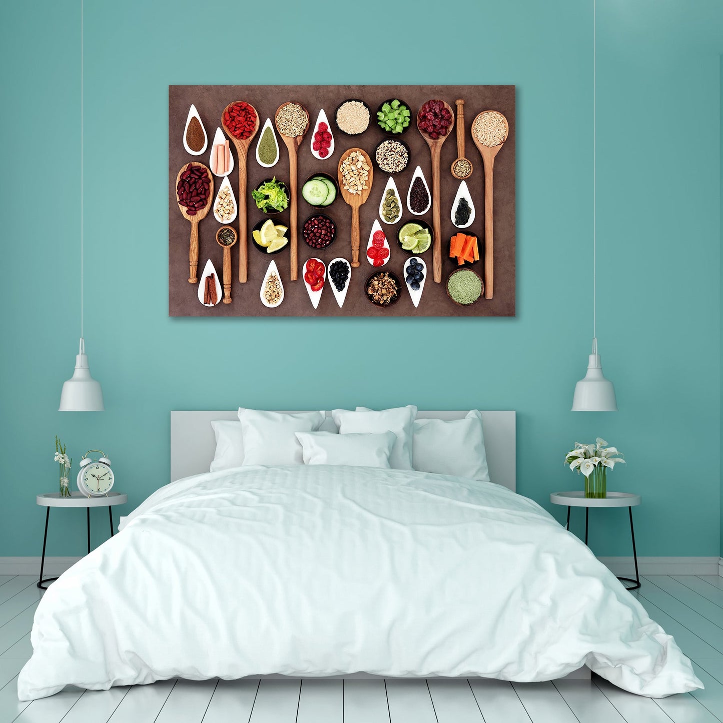 Large Food Selection Display D2 Peel & Stick Vinyl Wall Sticker