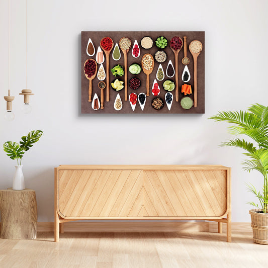 Large Food Selection Display D2 Peel & Stick Vinyl Wall Sticker