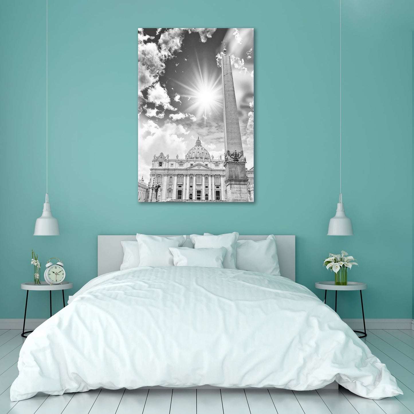 View of St. Peter in Vatican, Rome, Italy Peel & Stick Vinyl Wall Sticker