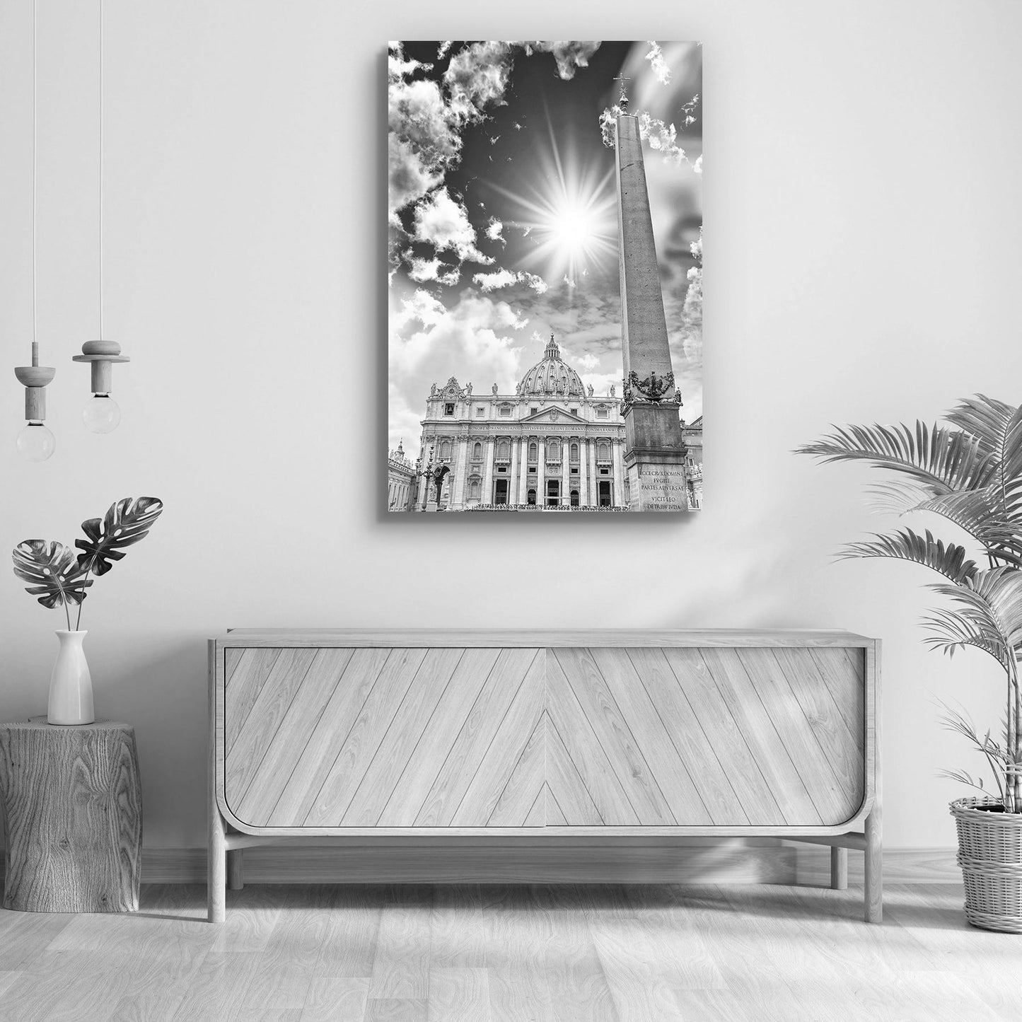 View of St. Peter in Vatican, Rome, Italy Peel & Stick Vinyl Wall Sticker