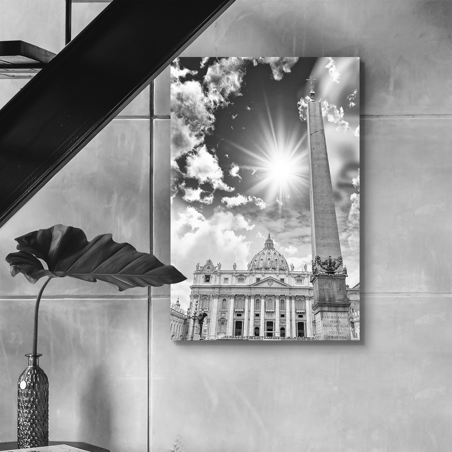 View of St. Peter in Vatican, Rome, Italy Peel & Stick Vinyl Wall Sticker