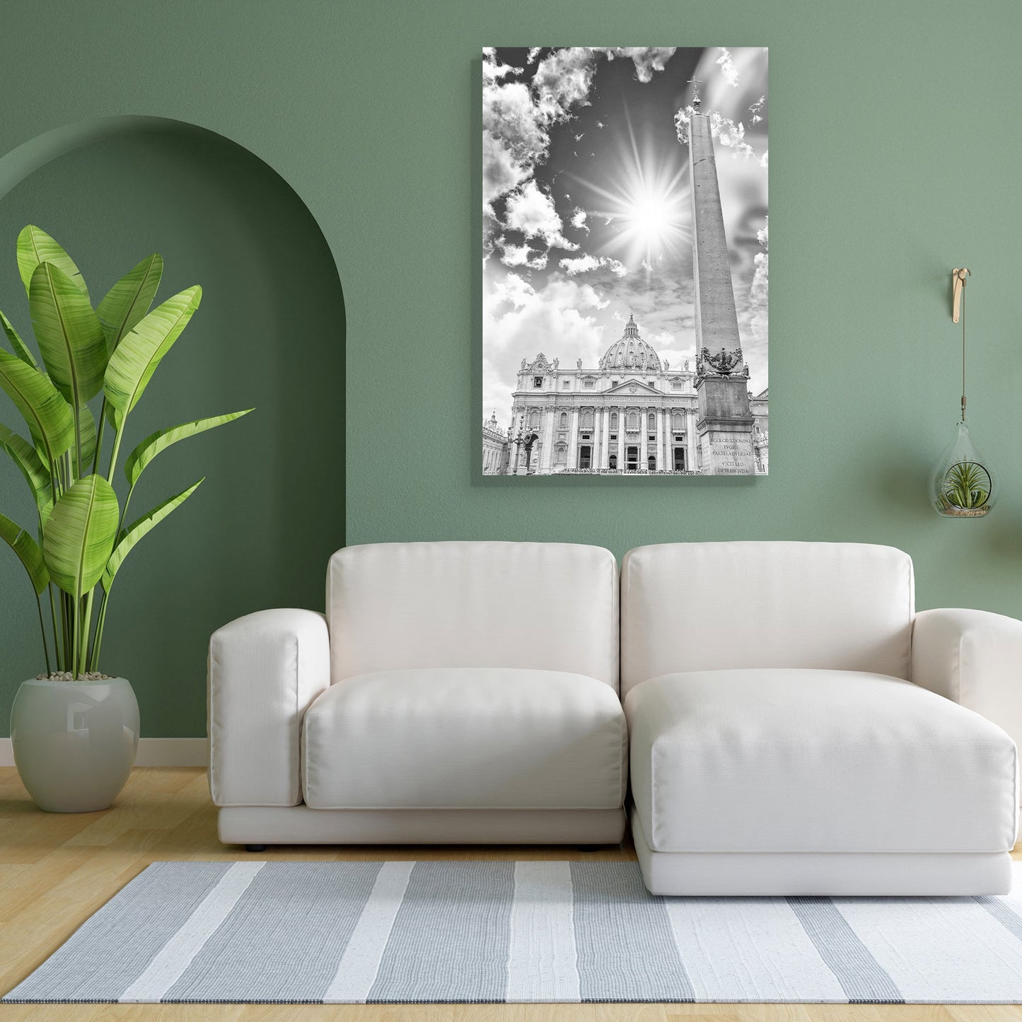 View of St. Peter in Vatican, Rome, Italy Peel & Stick Vinyl Wall Sticker