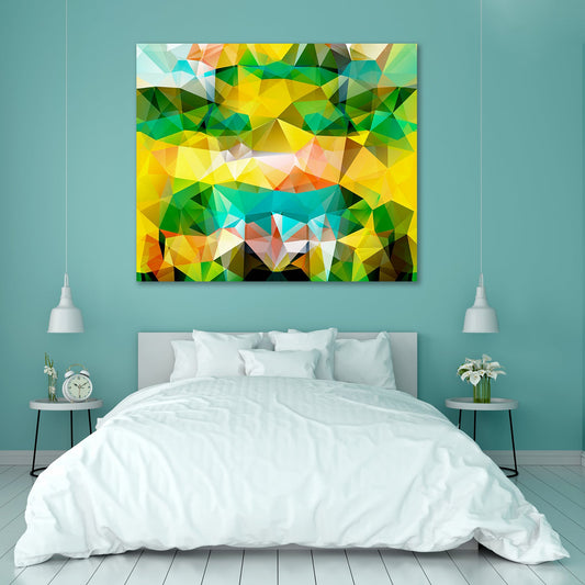 Triangle Geometric Mosaic D1 Peel & Stick Vinyl Wall Sticker