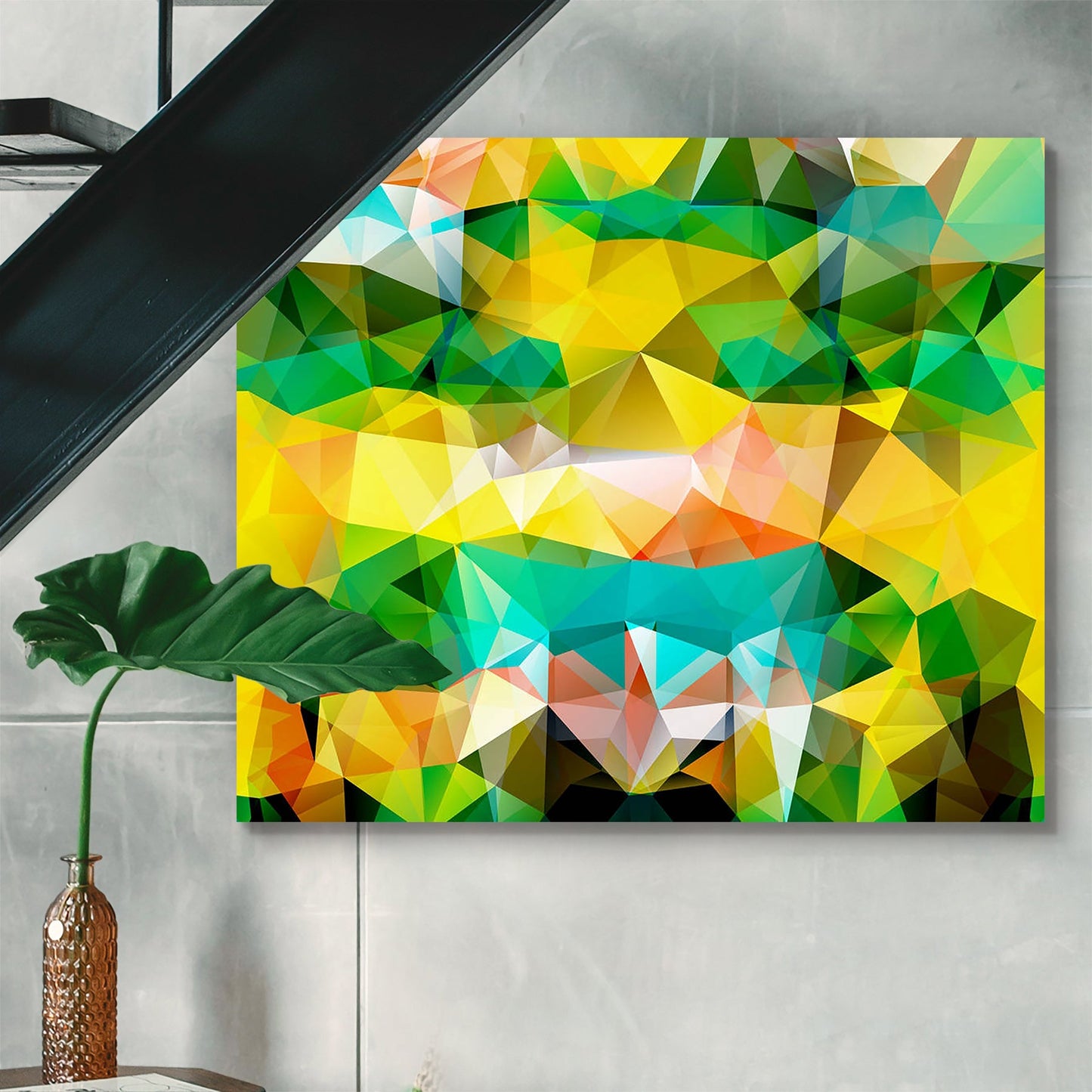 Triangle Geometric Mosaic D1 Peel & Stick Vinyl Wall Sticker