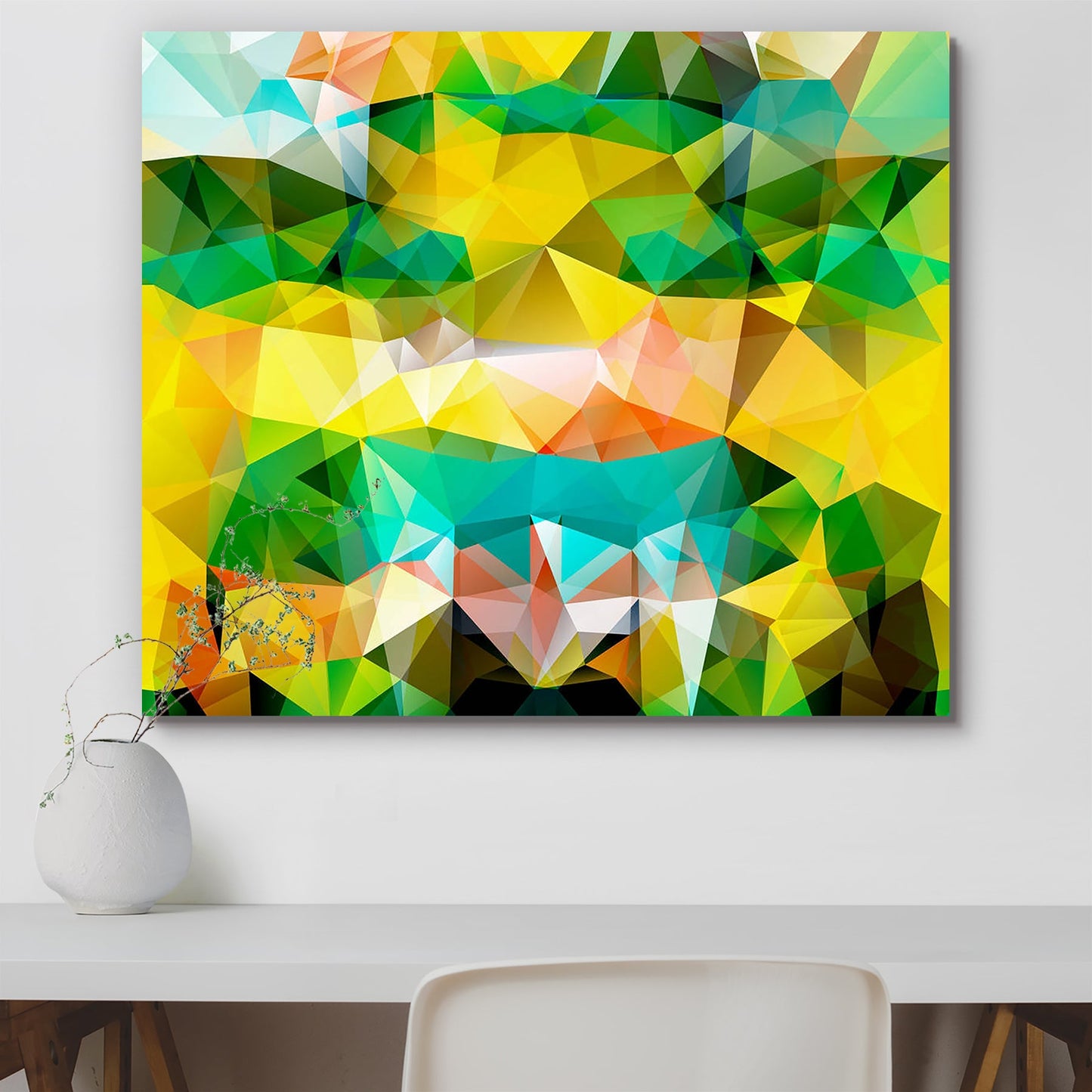 Triangle Geometric Mosaic D1 Peel & Stick Vinyl Wall Sticker