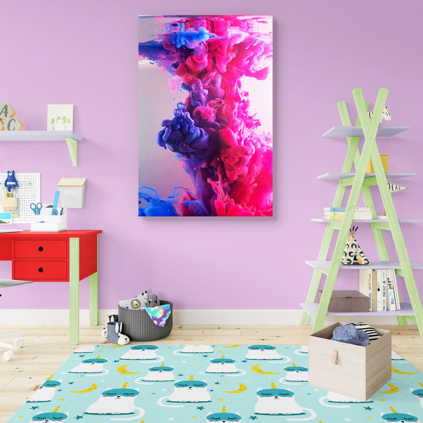 Acrylic Colors Peel & Stick Vinyl Wall Sticker