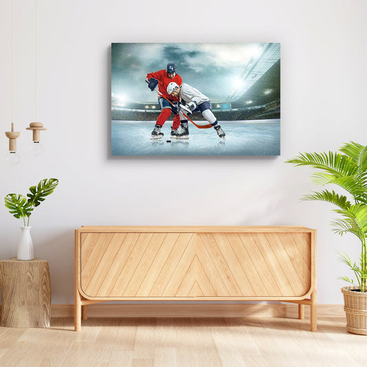 Ice Hockey Player On The Ice Peel & Stick Vinyl Wall Sticker