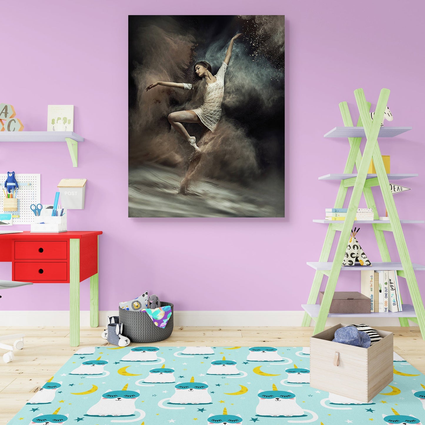 Pretty Ballet Dancer Peel & Stick Vinyl Wall Sticker