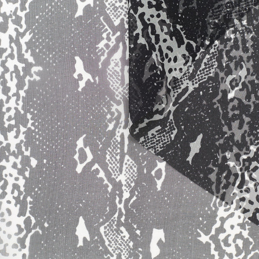 T22A02120 | Snake Print Silk Muslin
